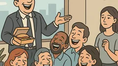 Dowcip: Szef po lunchu rozbawia biuro