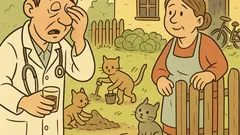 Dowcip: Zaspany weterynarz odbiera nocny telefon