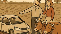 Dowcip: Mąż i żona utknęli w błocie